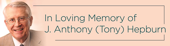 In Loving Memory of J. Anthony (Tony) Hepburn Banner